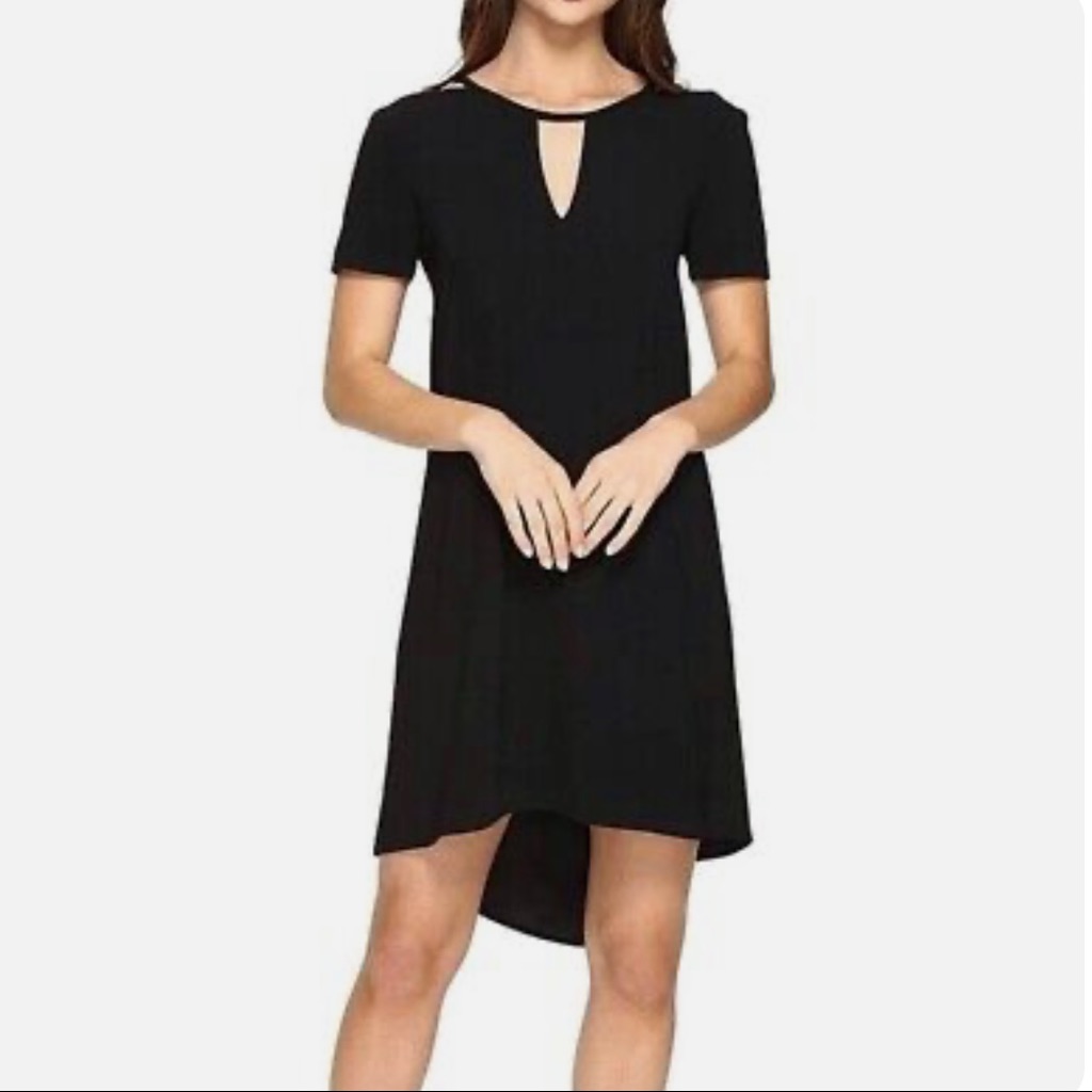 Nwot Trina Turk Black Floramaria Swing Dress